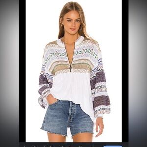 Free People Cozy Cottage Babydoll Sweater